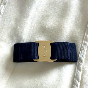 Ferragamo Salvatore ribbon barrette hair clip